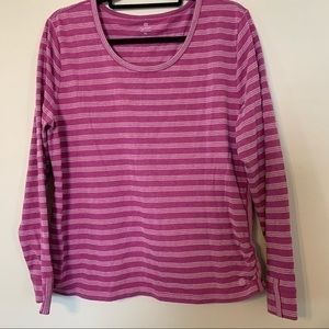 Talbots size XLarge pink striped top